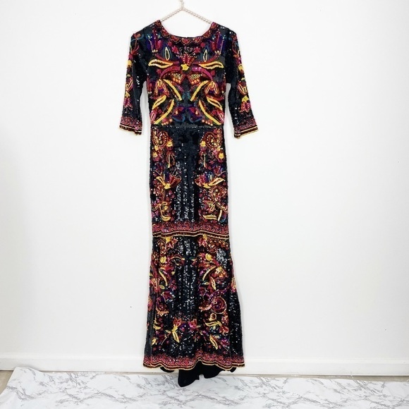 New Alice + Olivia Jae Sequin Gown - Picture 5 of 11